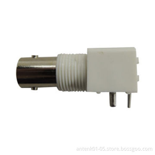 BNC Connector with BNC Female Right Angle PCB Connector with 50/75 Ohms
